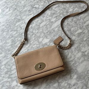 Coach leather crossbody / clutch